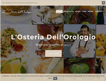 Tablet Screenshot of osteriadellorologio.net